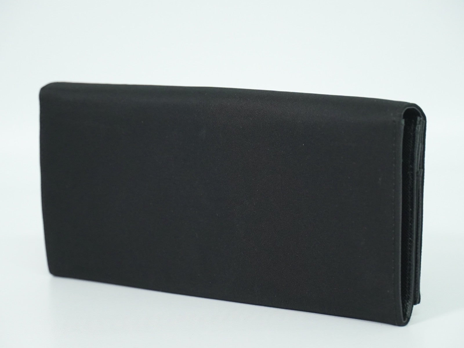 Prada Continental Tessuto Black Nylon Wallets Accessory (Pre-Owned)