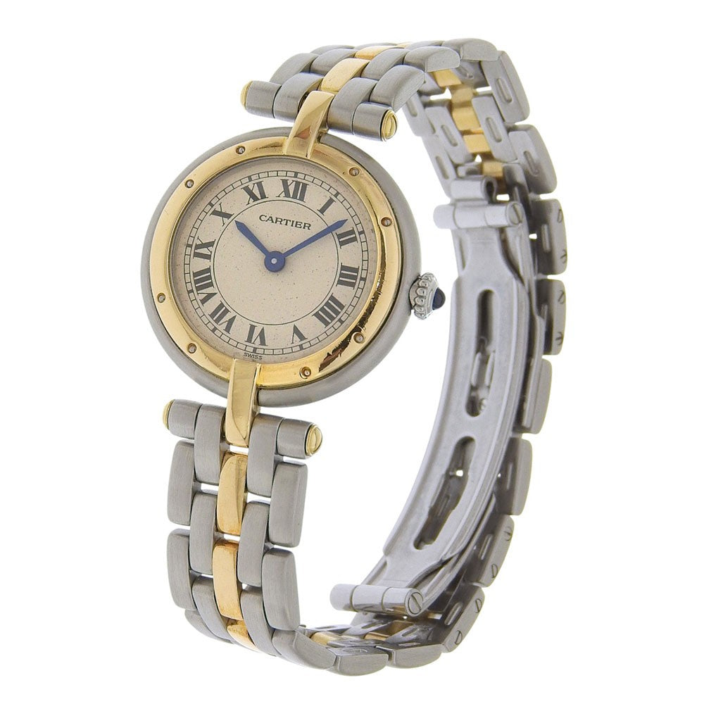 Cartier Panthere Vendome Quartz Stainless Steel And Yellow Gold Watch (Pre-Owned)