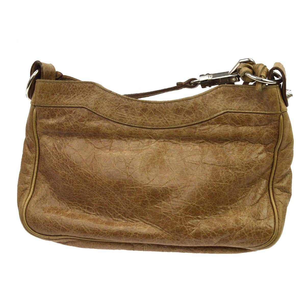 Balenciaga Hip Classic Studs Leather Brown Leather Crossbody Bag Bag (Pre-Owned)