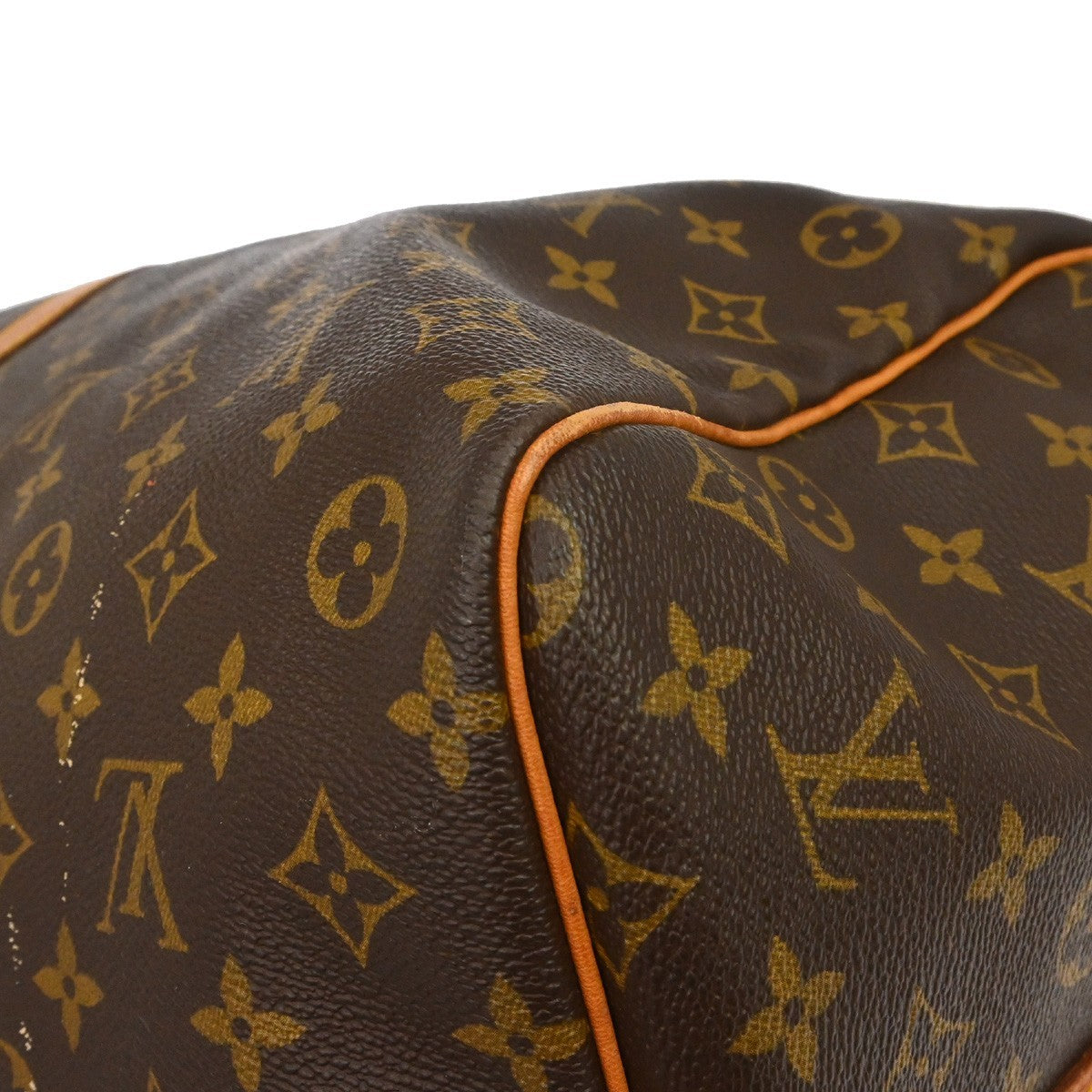 Louis Vuitton Keepall Bandoulière Monogram Brown Canvas Travel Bag Bag (Pre-Owned)