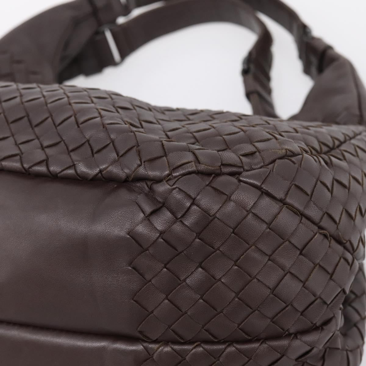 Bottega Veneta Campana Hobo Intrecciato Nappa Brown Leather Shoulder Bag Bag (Pre-Owned)
