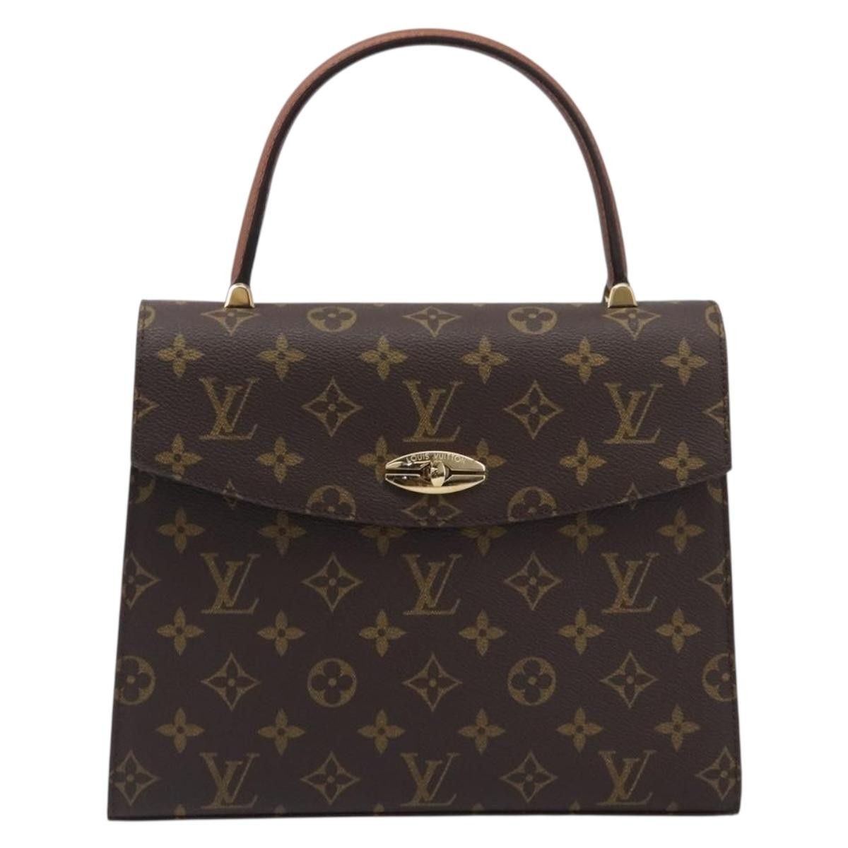 Louis Vuitton Malesherbes Monogram Canvas Brown Canvas Handbag (Pre-Owned)