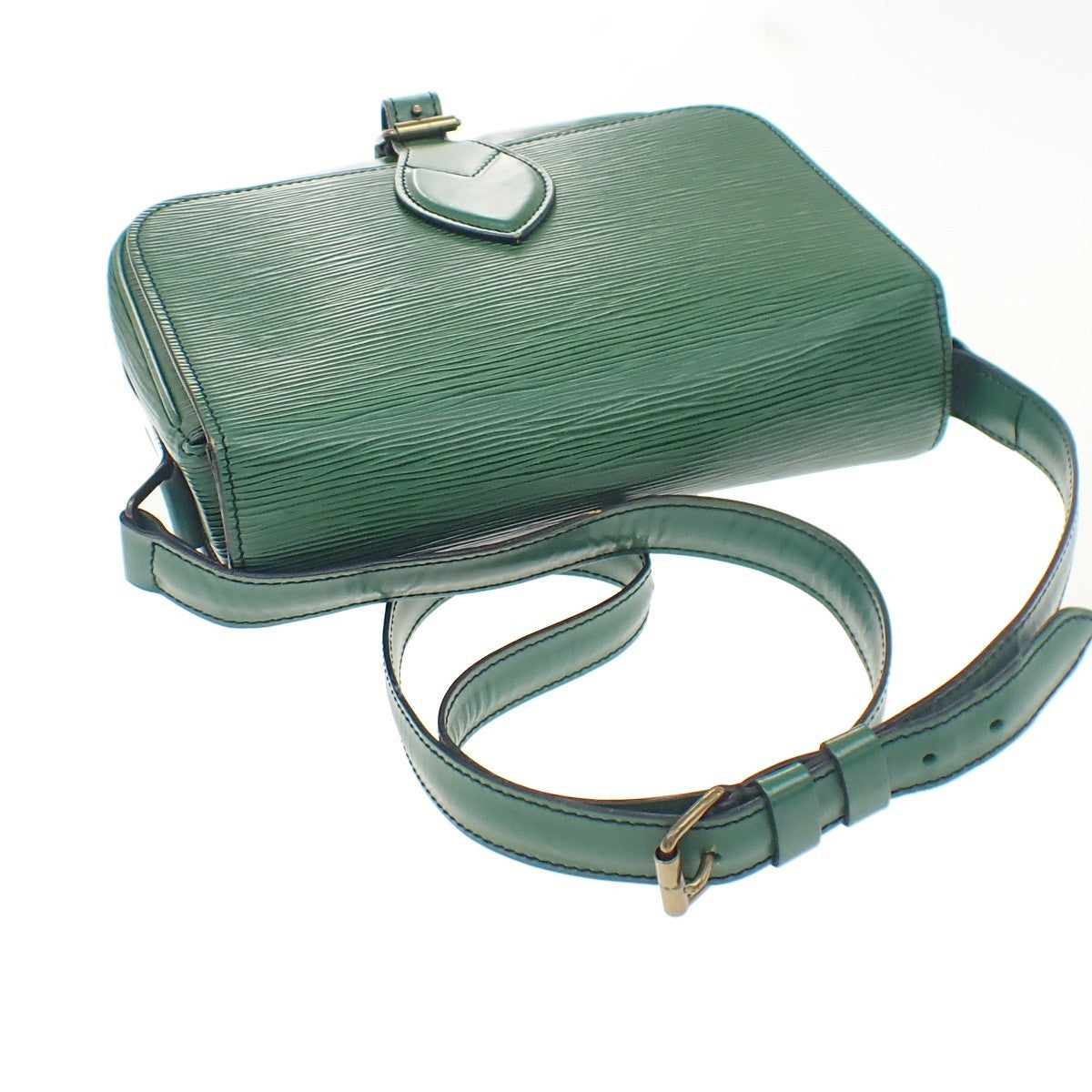 Louis Vuitton Cartouchiere Epi Leather Green Leather Handbag (Pre-Owned)