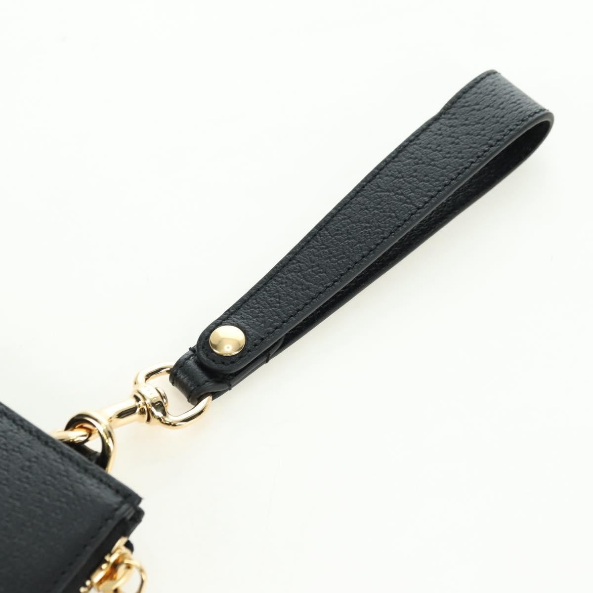 Gucci Horsebit 1955 Gg Canvas And Leather Black Leather Clutche & Pouche Bag (Pre-Owned)