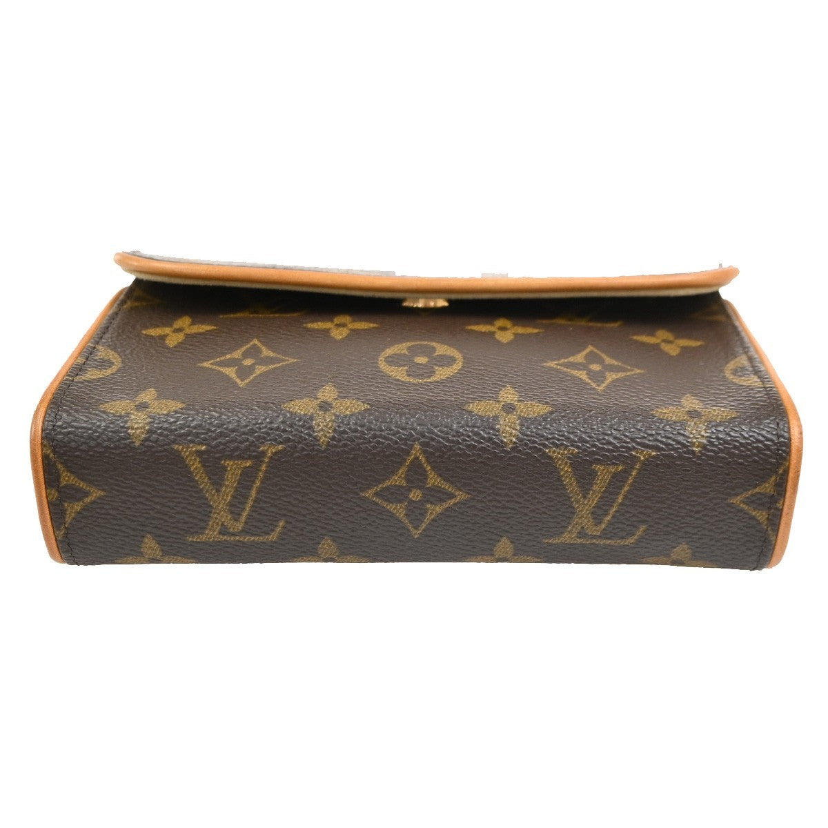 Louis Vuitton Florentine Waist Monogram Canvas Brown Canvas Clutche & Pouche Bag (Pre-Owned)