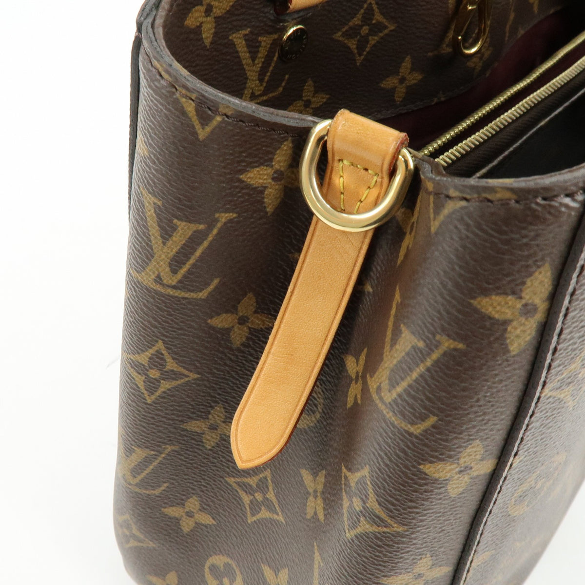 Louis Vuitton Montaigne Monogram Canvas Brown Canvas Handbag (Pre-Owned)