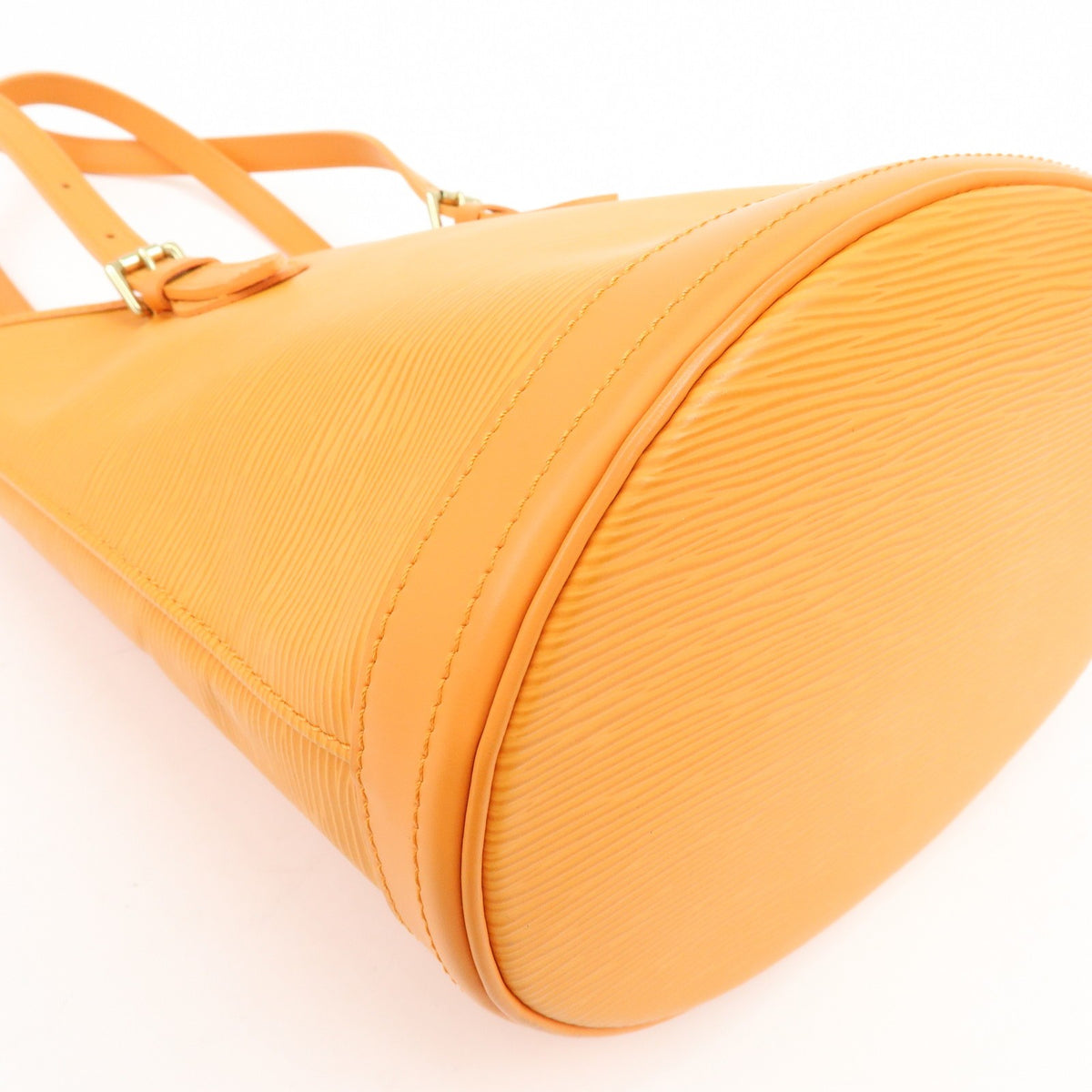 Louis Vuitton Petit Bucket Epi Leather Orange Leather Handbag (Pre-Owned)