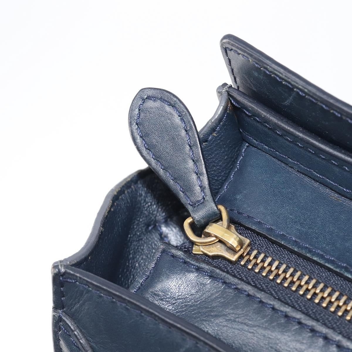 Celine Luggage Smooth Leather Navy Leather Handbag (Pre-Owned)