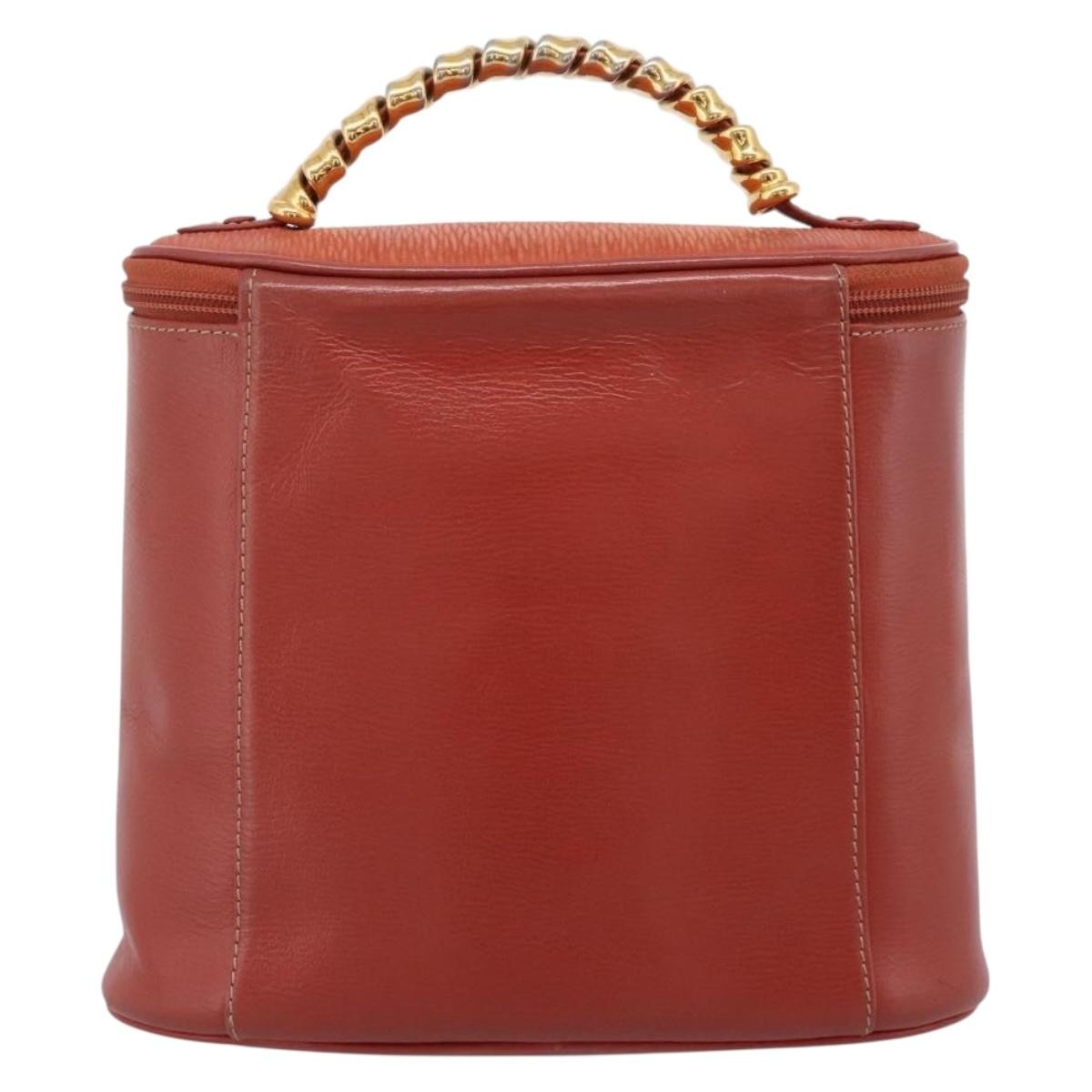 Loewe Velazquez Tote Leather Orange Leather Handbag (Pre-Owned)