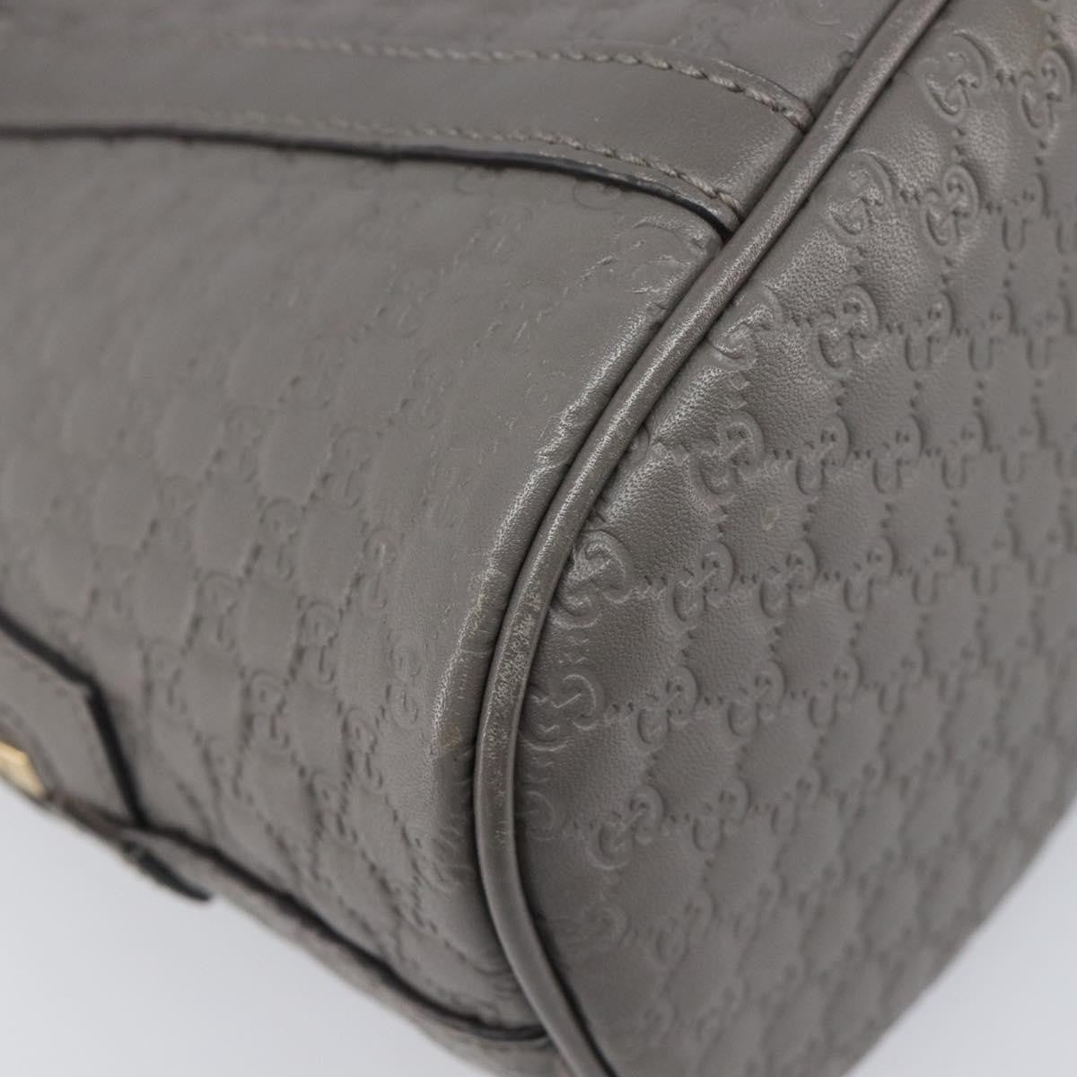 Gucci Convertible Dome Satchel Microguccissima Leather Gray Leather Handbag (Pre-Owned)