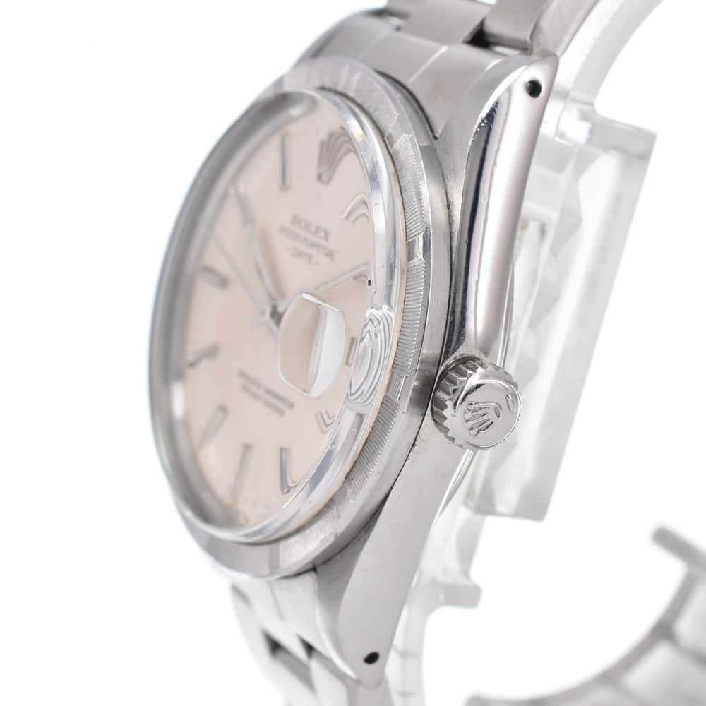 Rolex Oyster Perpetual Date Automatic Stainless Steel And Yellow Gold With Diamond Markers Watch (Pre-Owned)