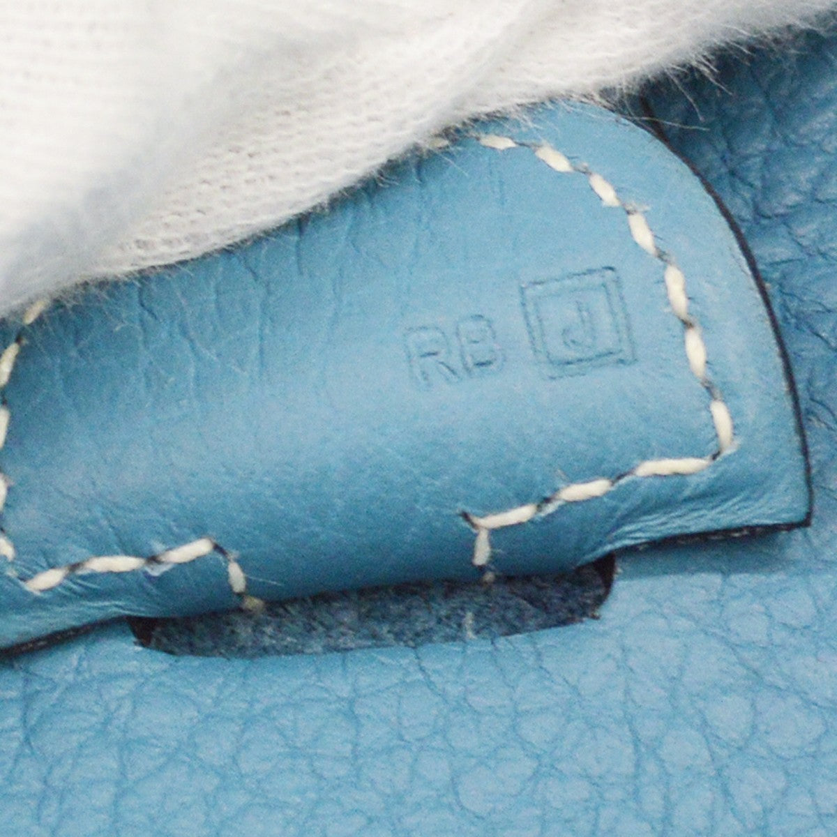 Hermes Evelyne Bag Gen Ii Clemence Blue Leather Shoulder Bag Bag (Pre-Owned)