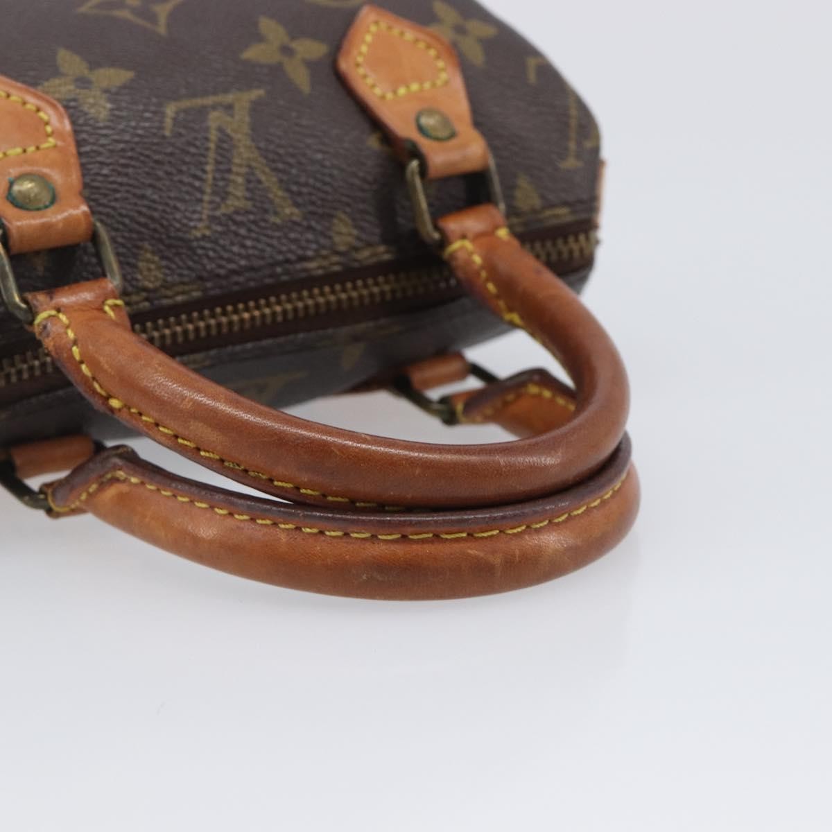 Louis Vuitton Speedy Mini Hl Monogram Canvas Brown Canvas Handbag (Pre-Owned)