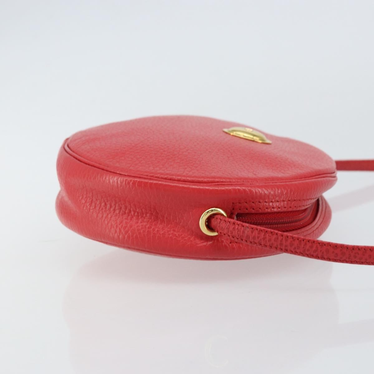 Christian Dior Vintage Leather Red Leather Shoulder Bag Bag (Pre-Owned)