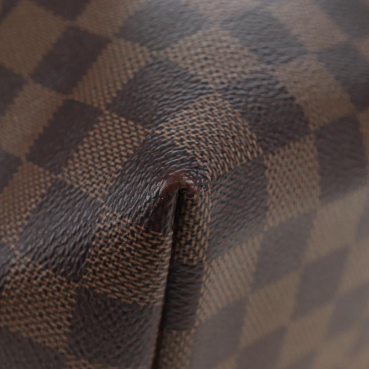 Louis Vuitton Clapton Backpack Damier And Leather Brown Canvas Backpack Bag (Pre-Owned)