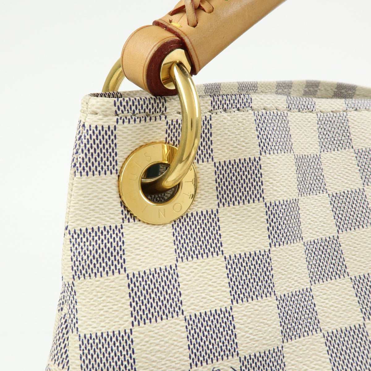Louis Vuitton Artsy Damier White Canvas Handbag (Pre-Owned)