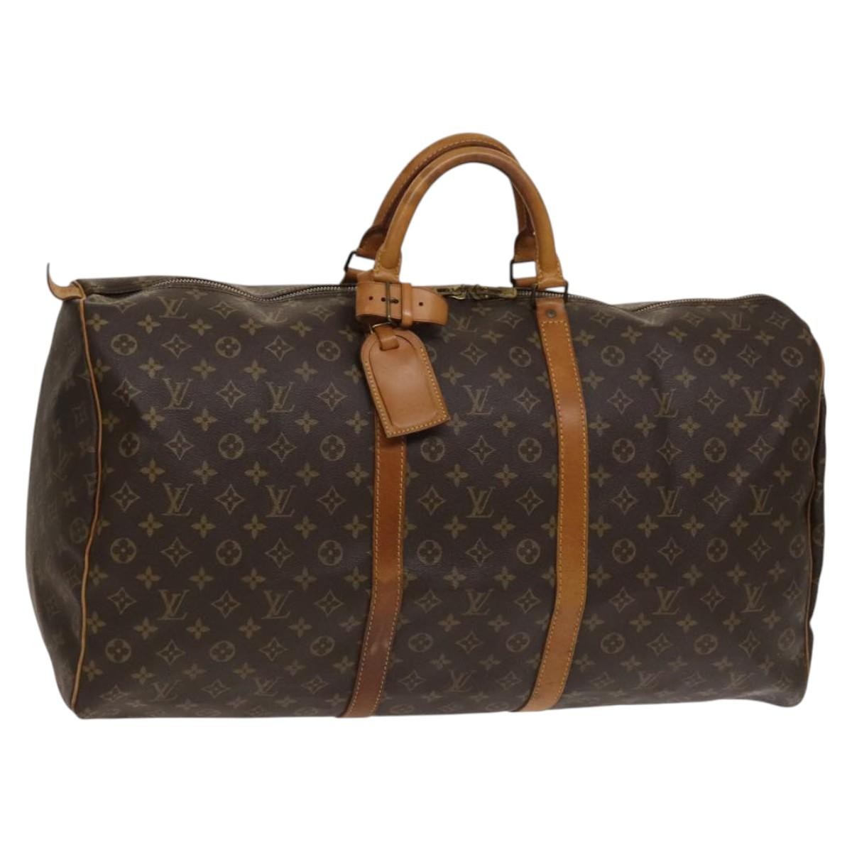 Louis Vuitton Keepall Monogram Canvas Brown Canvas Travel Bag Bag (Pre-Owned)