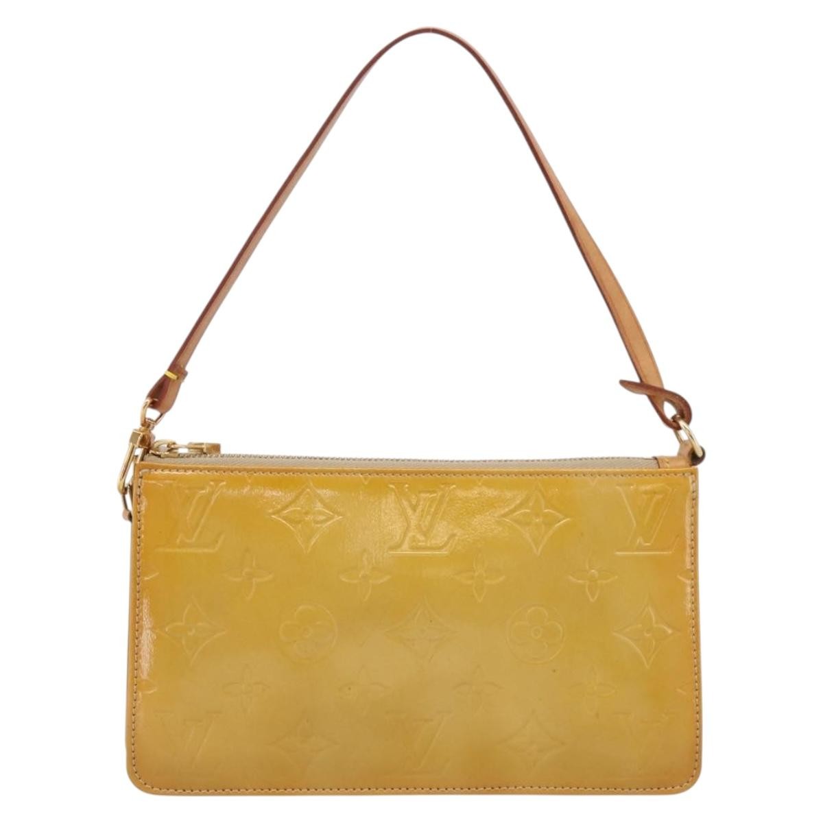 Louis Vuitton Lexington Pochette Monogram Vernis Beige Patent_Leather Clutche & Pouche Bag (Pre-Owned)