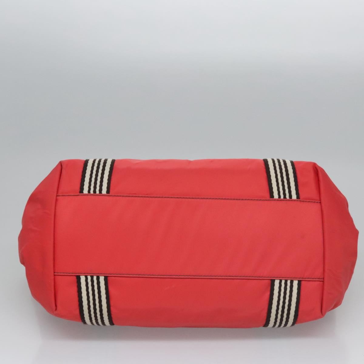 Burberry Blue Label Nylon Red Nylon Tote Bag Bag (Pre-Owned)
