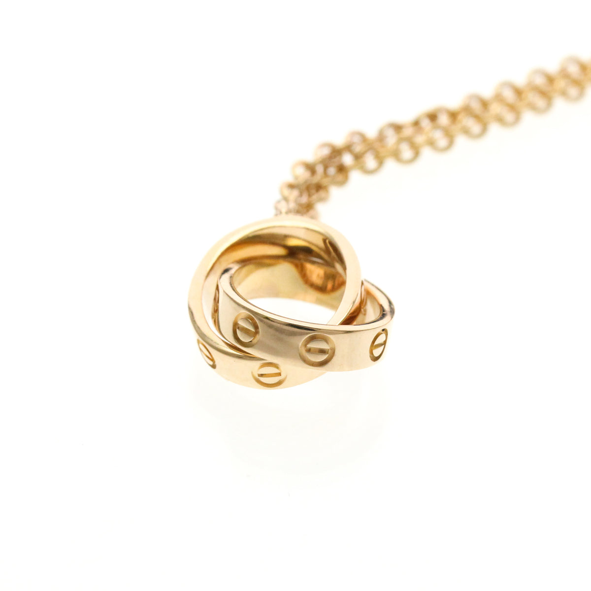 Cartier Baby Love 18K Pink Gold Gold Pink_Gold Necklace Jewelry (Pre-Owned)
