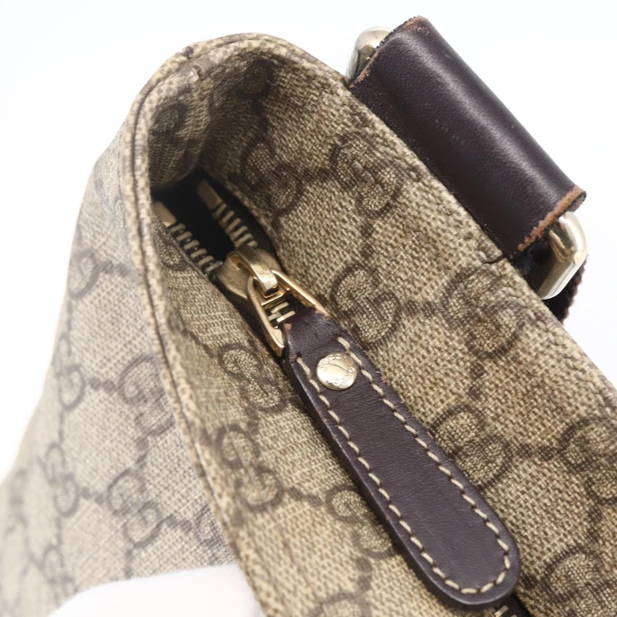 Prada Zip Top Messenger Tessuto Beige Pvc Shoulder Bag Bag (Pre-Owned)
