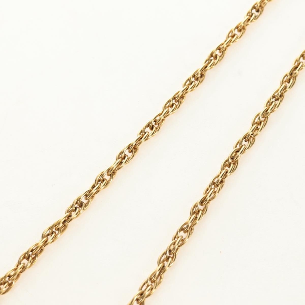 Chanel Cc Pendant Metal With Crystals Gold Metal Necklace Jewelry (Pre-Owned)