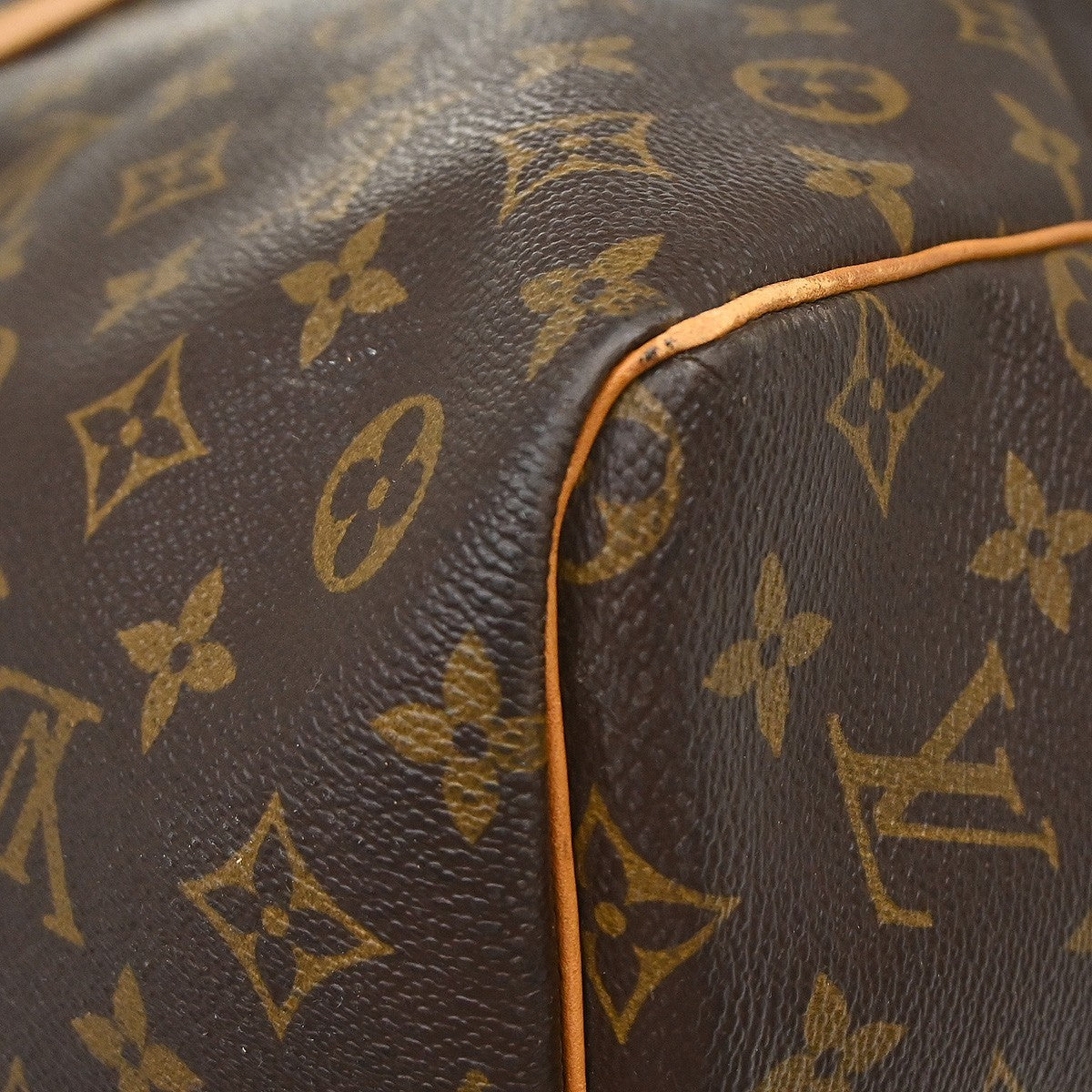 Louis Vuitton Keepall Monogram Brown Canvas Travel Bag Bag (Pre-Owned)