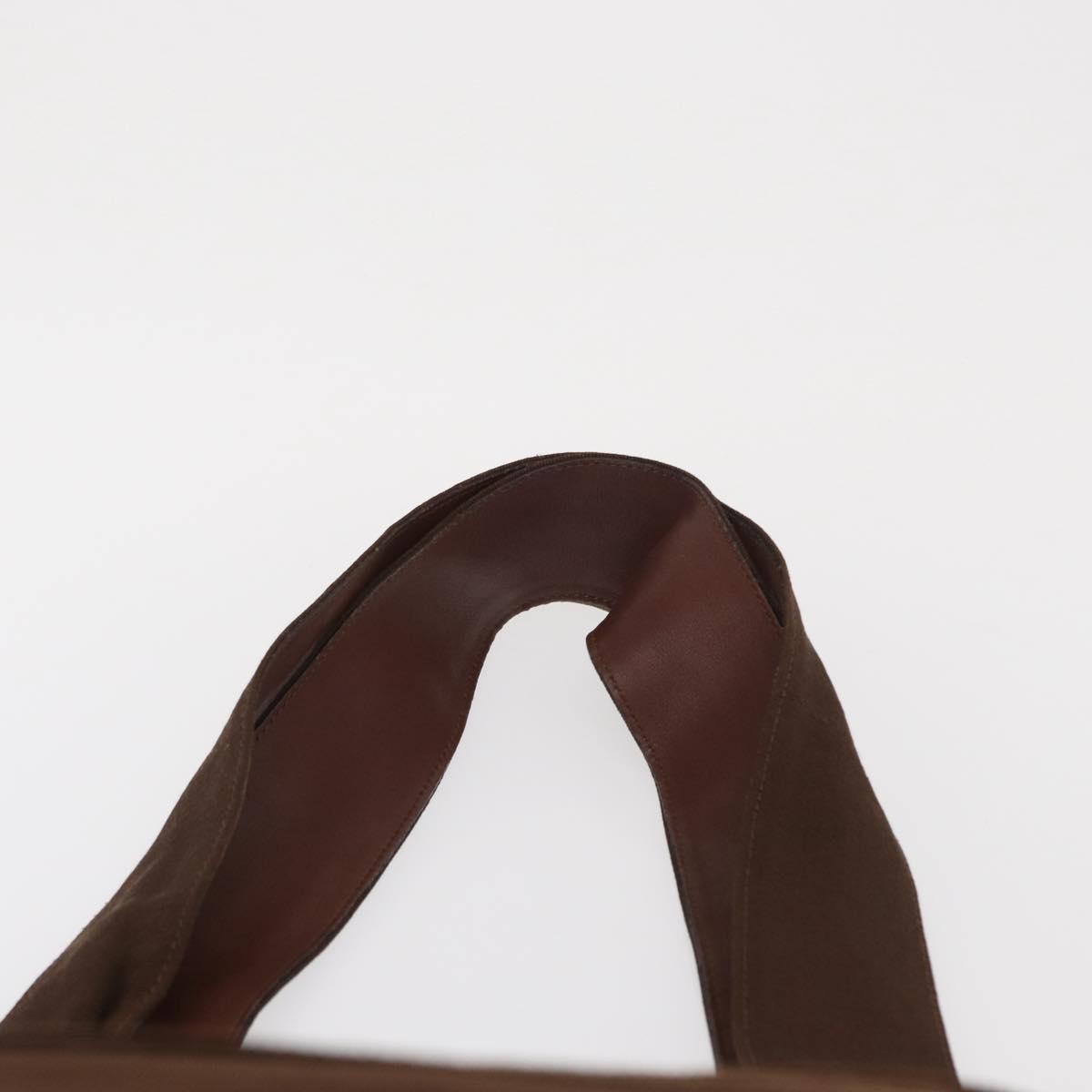 Salvatore Ferragamo Vara Tote Canvas Brown Canvas Tote Bag Bag (Pre-Owned)