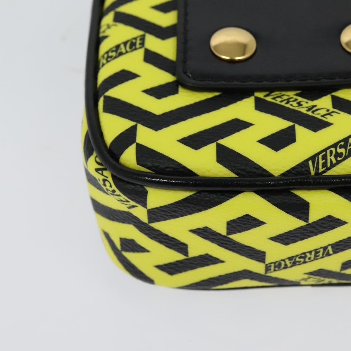 Versace Vintage Clutch Leather Yellow Pvc Clutche & Pouche Bag (Pre-Owned)