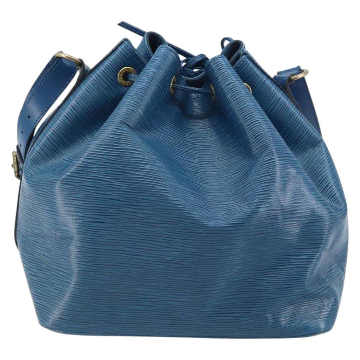 Louis Vuitton Petit Noe Epi Leather Blue Leather Shoulder Bag Bag (Pre-Owned)