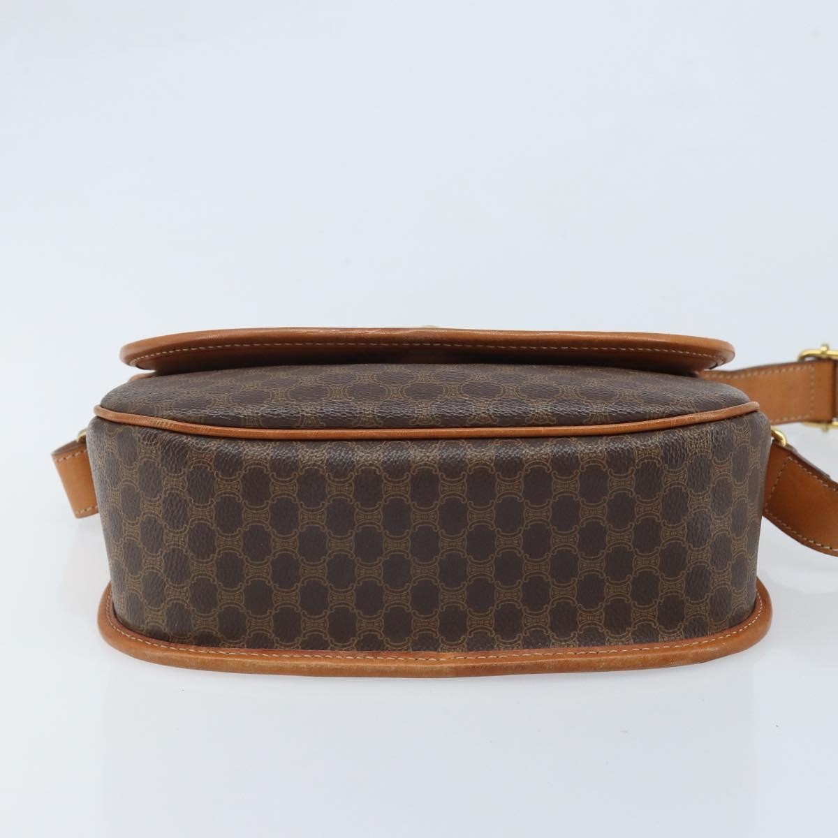 Celine Vintage Macadam Canvas Brown Canvas Backpack Bag (Pre-Owned)