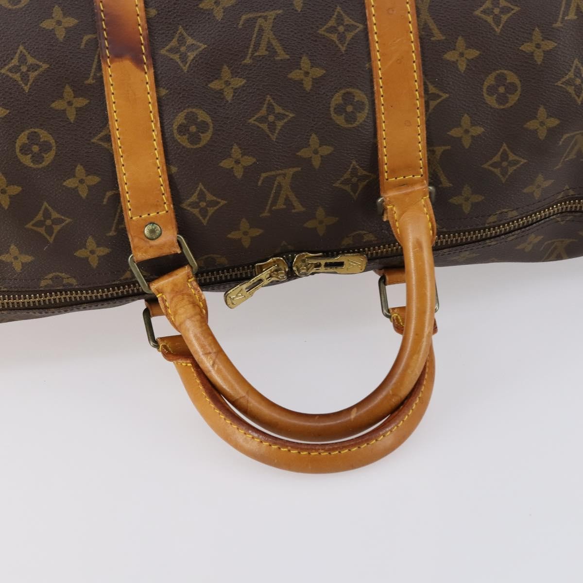 Louis Vuitton Keepall Monogram Canvas Brown Canvas Travel Bag Bag (Pre-Owned)