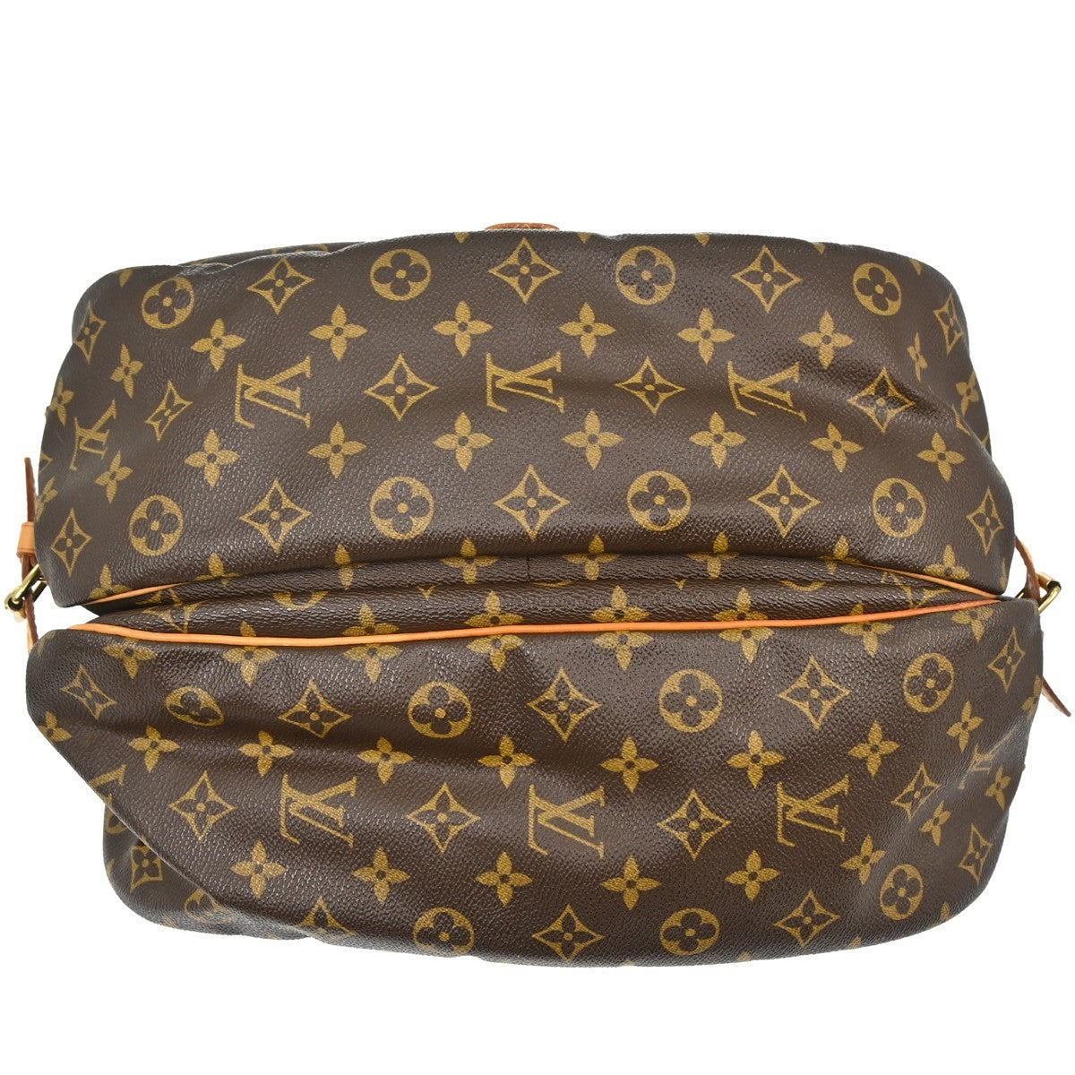Louis Vuitton Saumur Monogram Brown Canvas Shoulder Bag Bag (Pre-Owned)