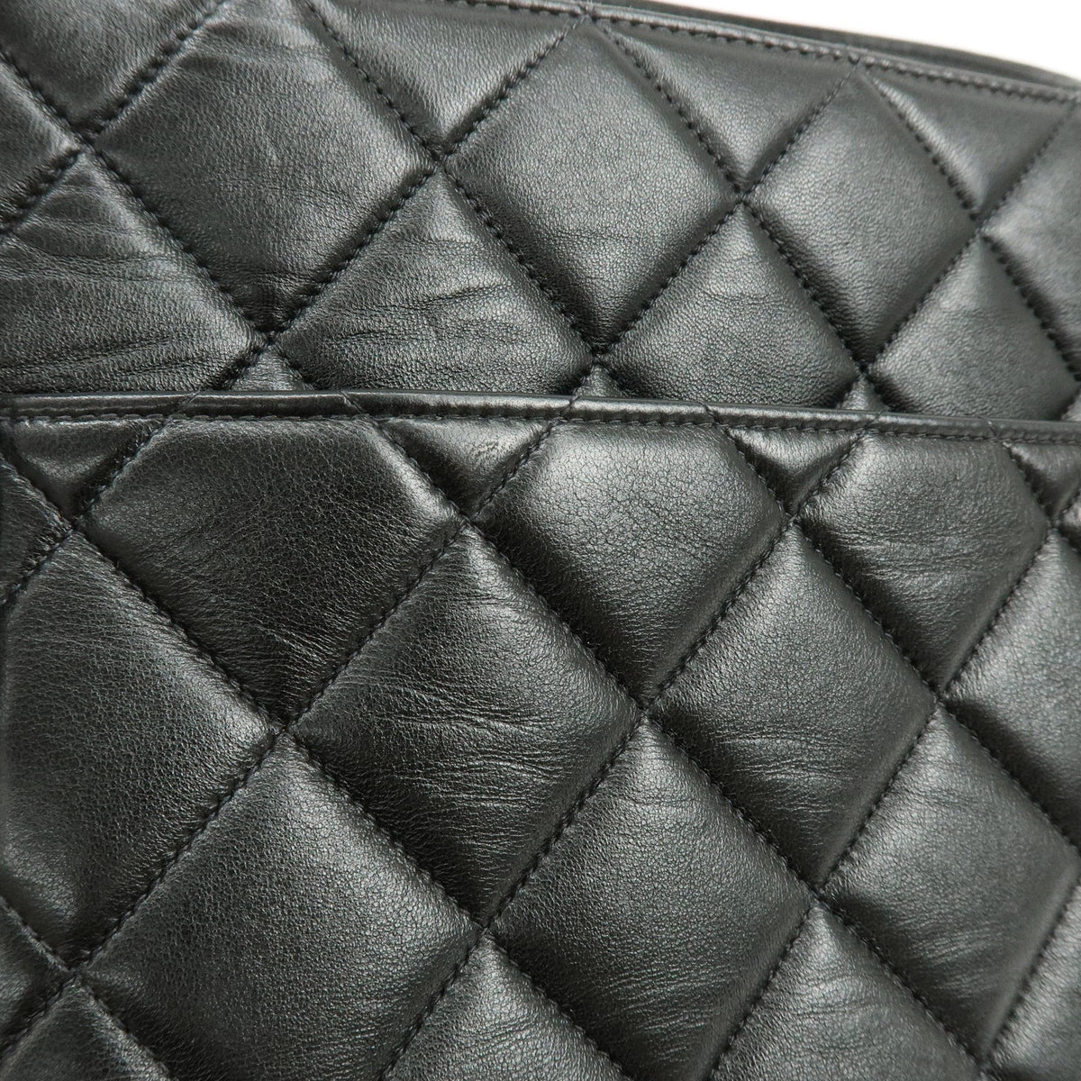 Chanel Medallion Quilted Caviar Black Calfskin Tote Bag Bag (Pre-Owned)