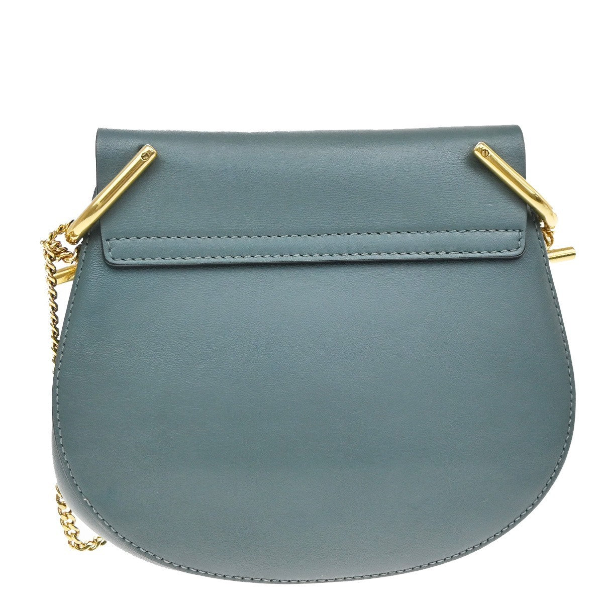 Chloe Drew Crossbody Bag Leather And Suede Blue Suede Crossbody Bag Bag (Pre-Owned)