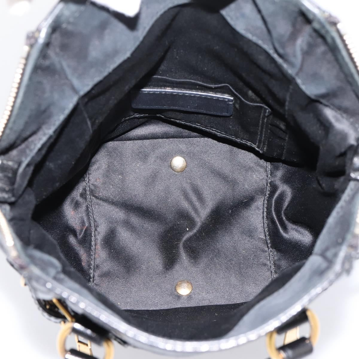 Saint Laurent Downtown Patent Black Patent_Leather Tote Bag Bag (Pre-Owned)