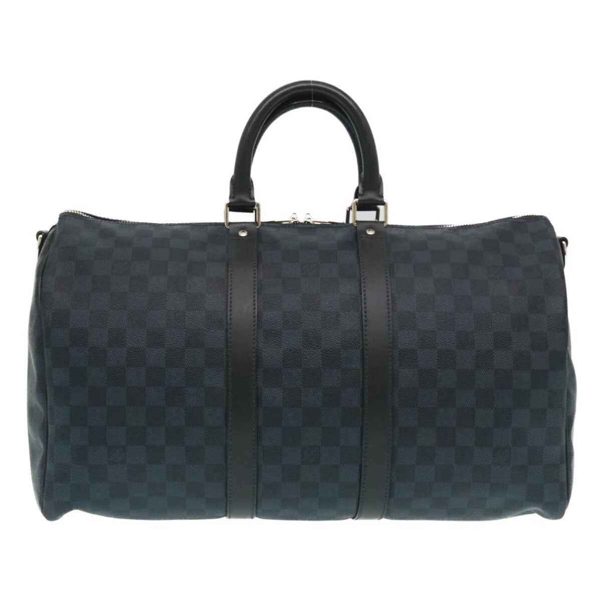 Louis Vuitton Keepall Bandouliere Damier Graphite Blue Canvas Travel Bag Bag (Pre-Owned)