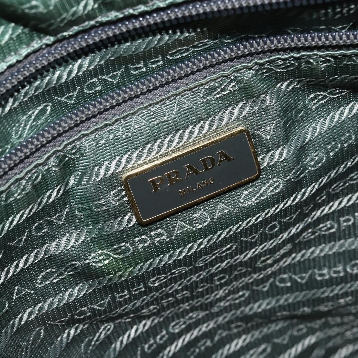 Prada Convertible Bow Tessuto Green Nylon Tote Bag Bag (Pre-Owned)