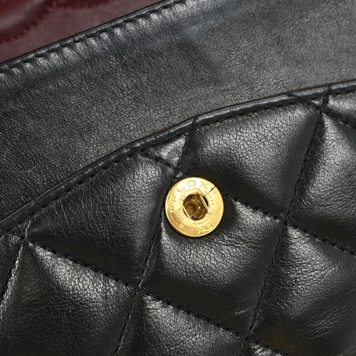 Chanel Vintage Classic Single Flap Quilted Lambskin Black Leather Shoulder Bag Bag (Pre-Owned)