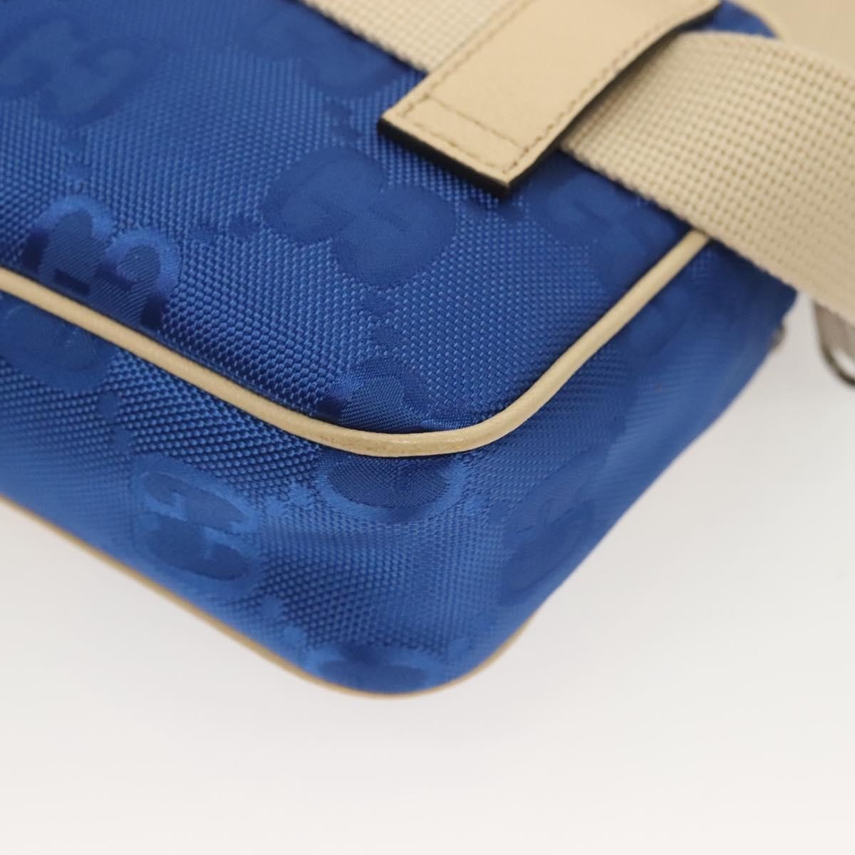Gucci Off The Grid Belt Gg Econyl Blue Canvas Shoulder Bag Bag (Pre-Owned)