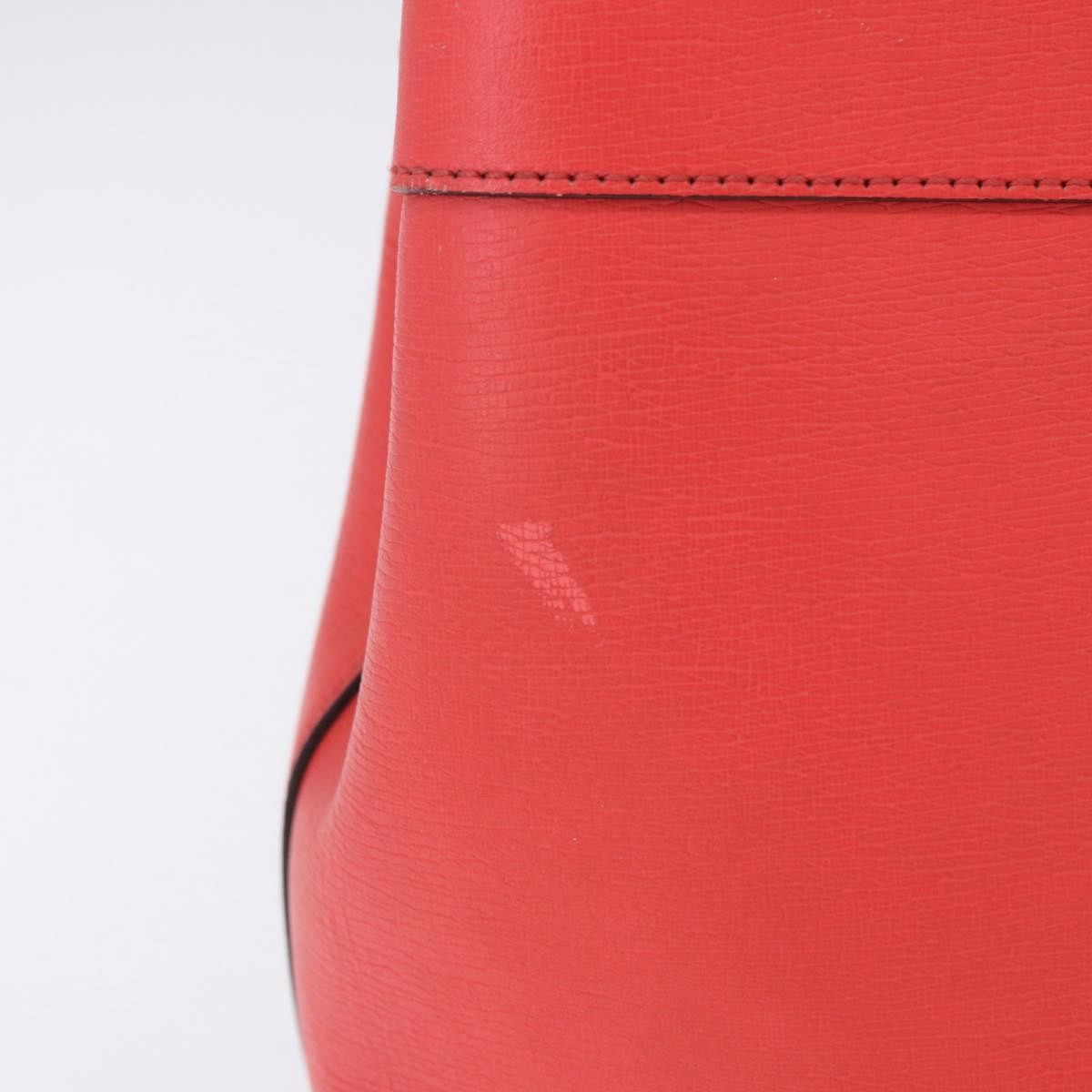 Gucci Bright Bit Convertible Leather Red Leather Tote Bag Bag (Pre-Owned)