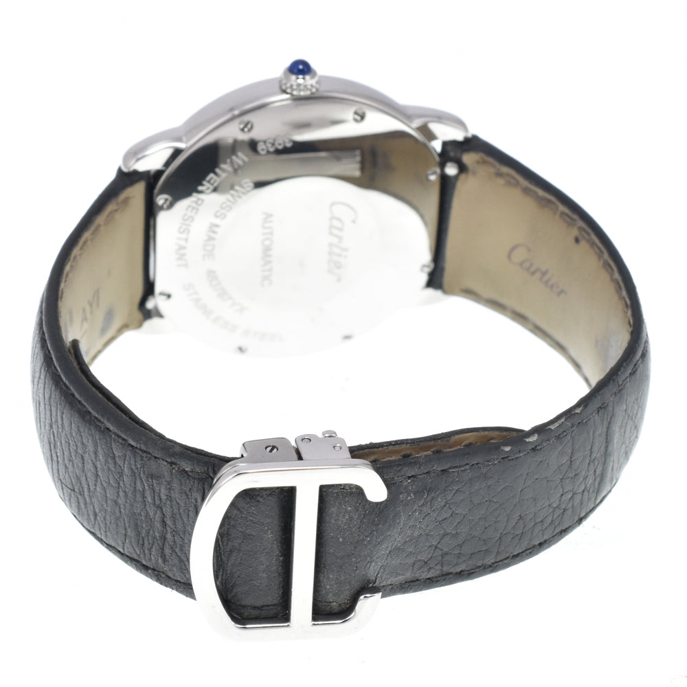 Cartier Ronde Solo De Cartier Automatic Stainless Steel And Leather Watch (Pre-Owned)