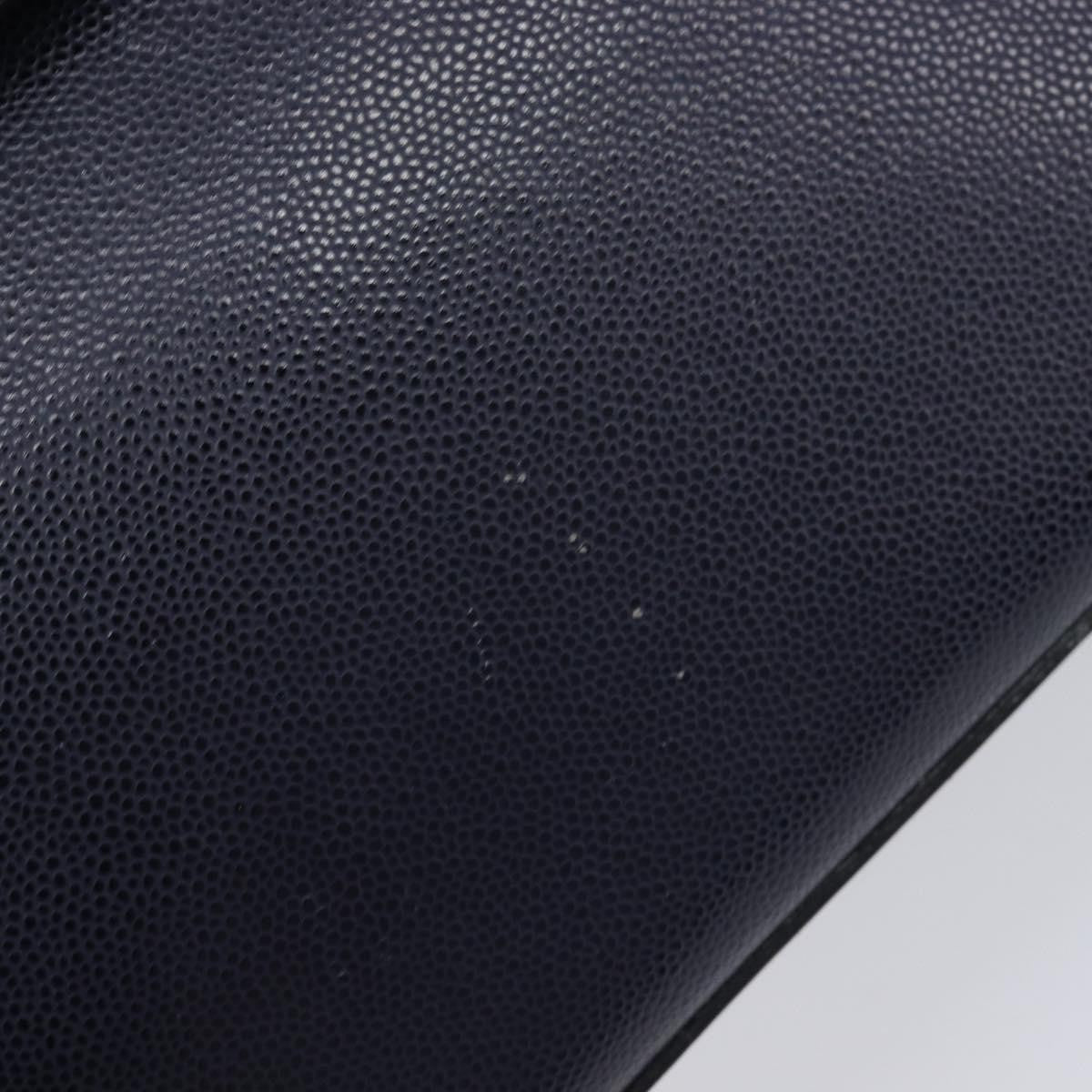 Celine Handbag Leather Navy Leather Handbag (Pre-Owned)