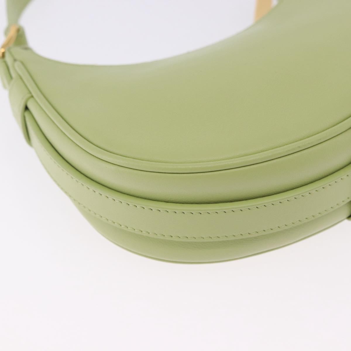 Celine Ava Leather Green Leather Handbag (Pre-Owned)