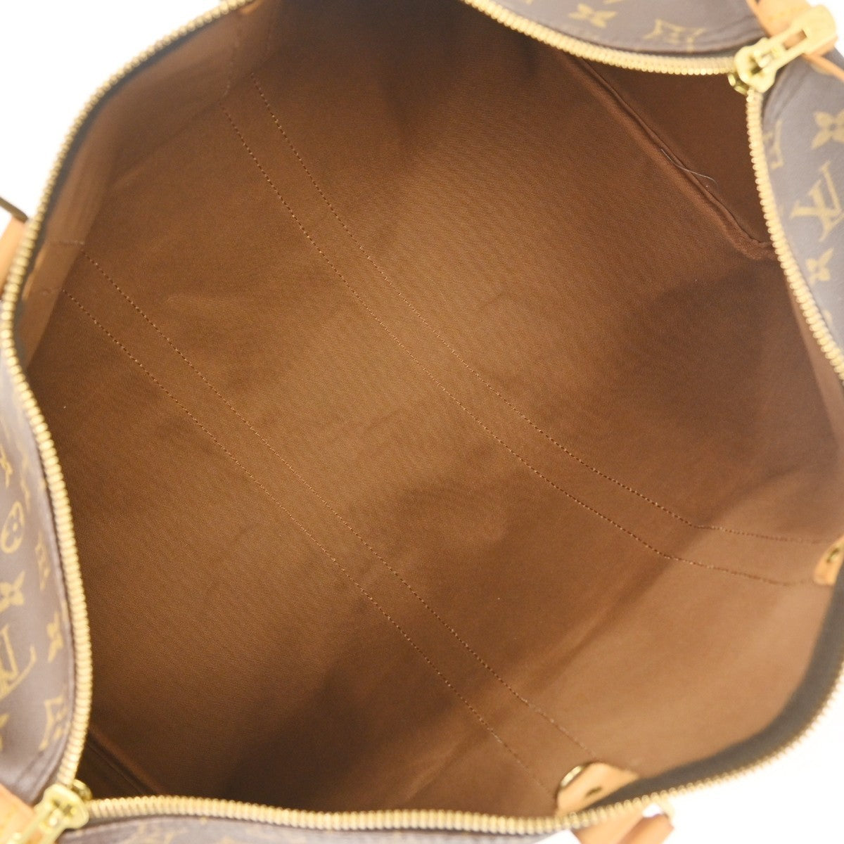 Louis Vuitton Keepall Monogram Canvas Brown Canvas Travel Bag Bag (Pre-Owned)
