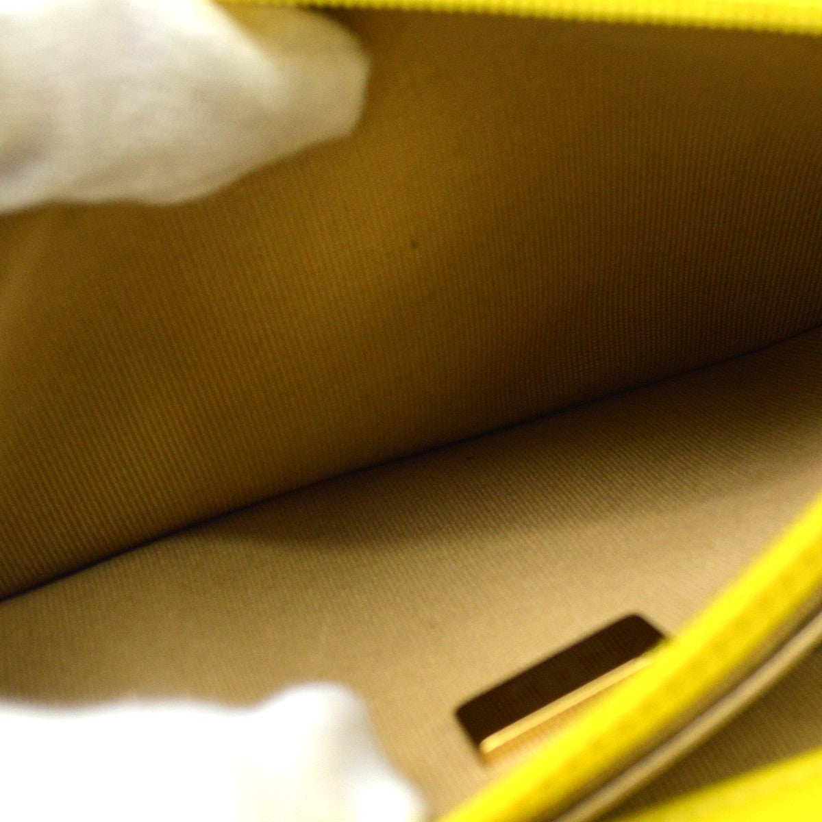 Chanel Pearl Crush Wallet On Chain Quilted Lambskin Yellow Leather Shoulder Bag Bag (Pre-Owned)