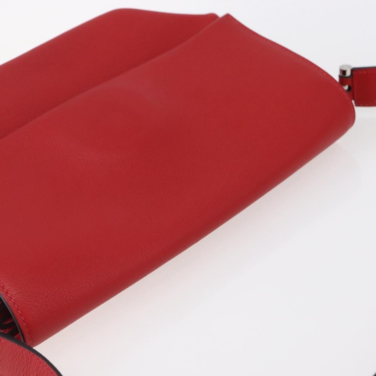 Hermes Opli Novillo Red Leather Shoulder Bag Bag (Pre-Owned)