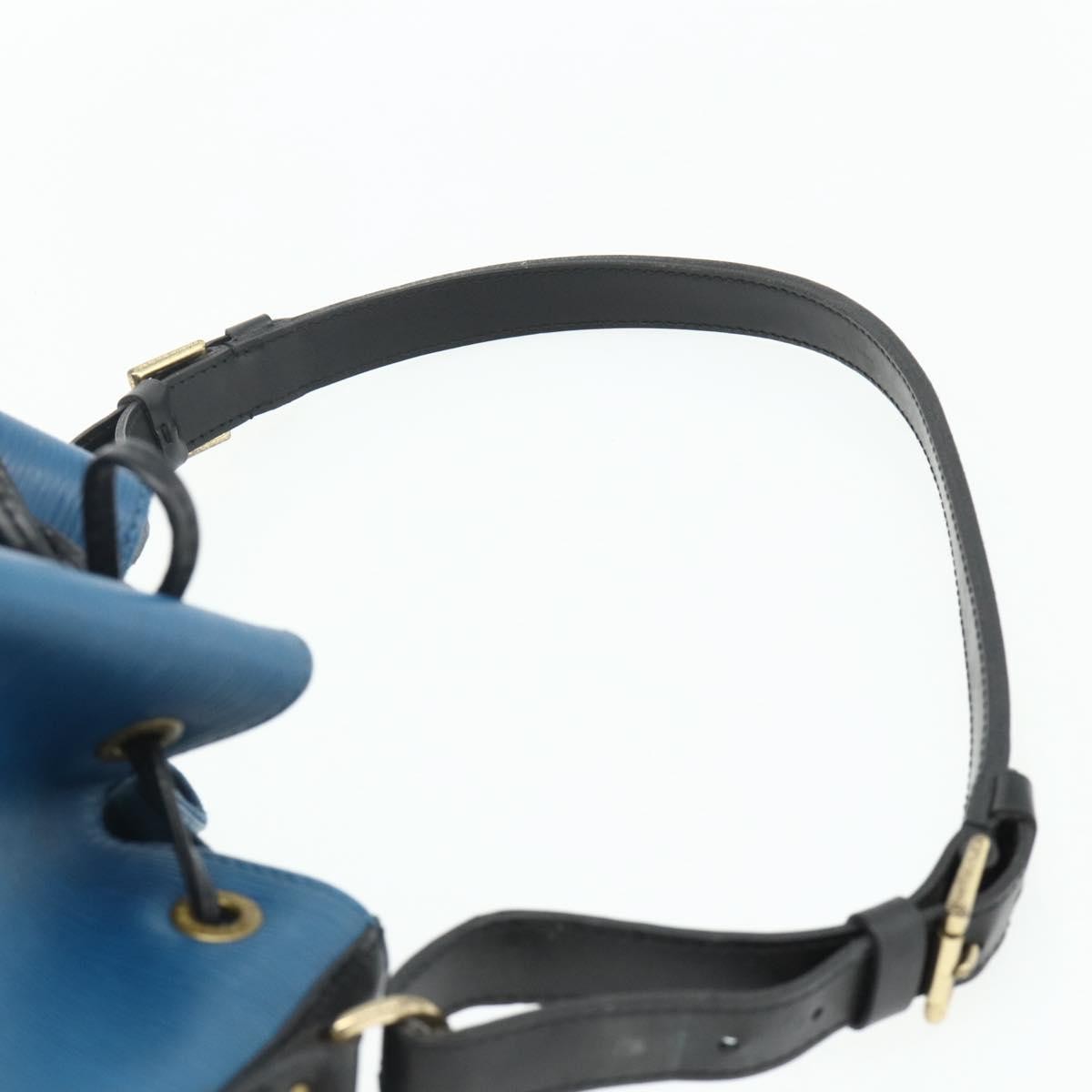 Louis Vuitton Bicolor Petit Noe Epi Leather Blue Leather Shoulder Bag Bag (Pre-Owned)