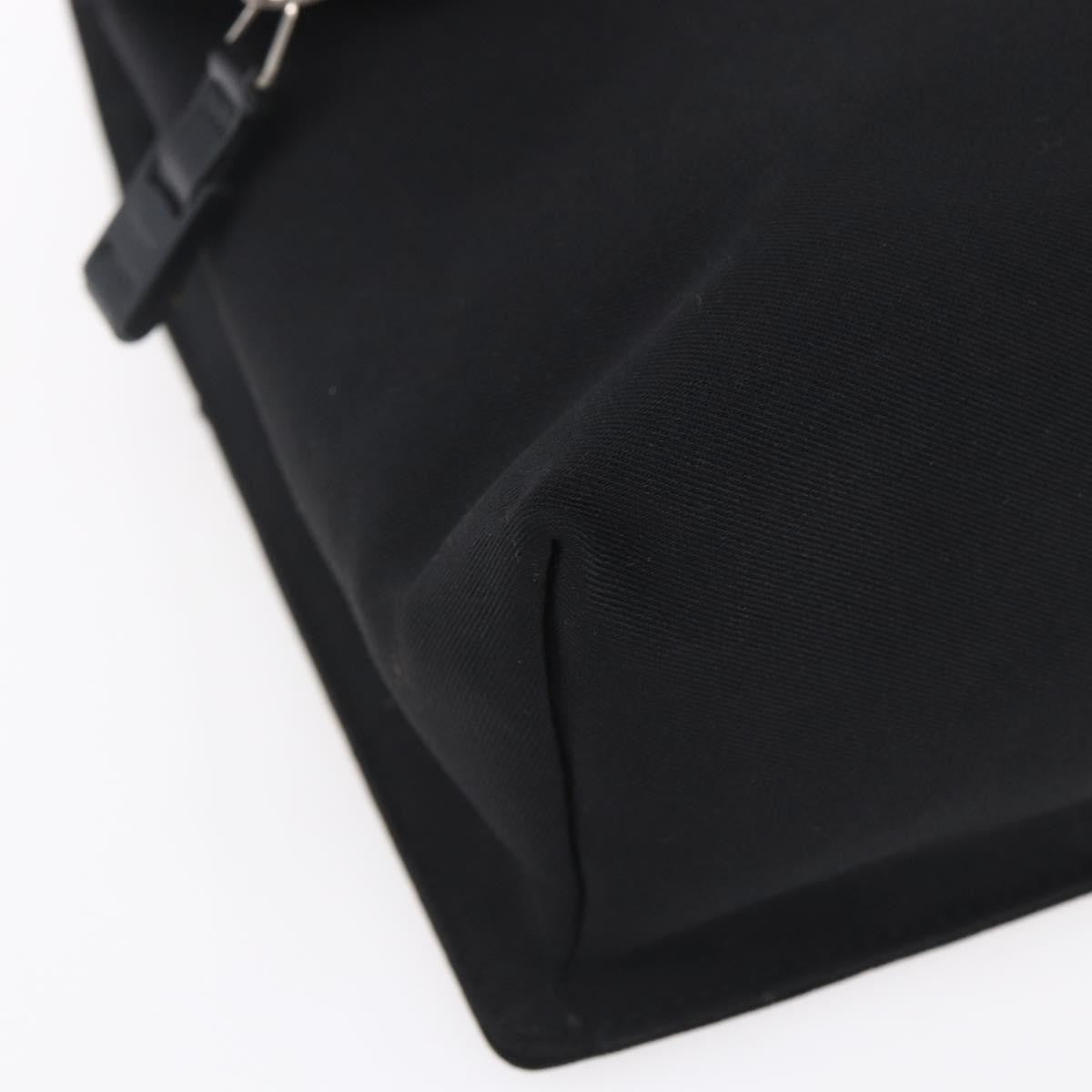 Salvatore Ferragamo Vala Canvas Black Canvas Shoulder Bag Bag (Pre-Owned)