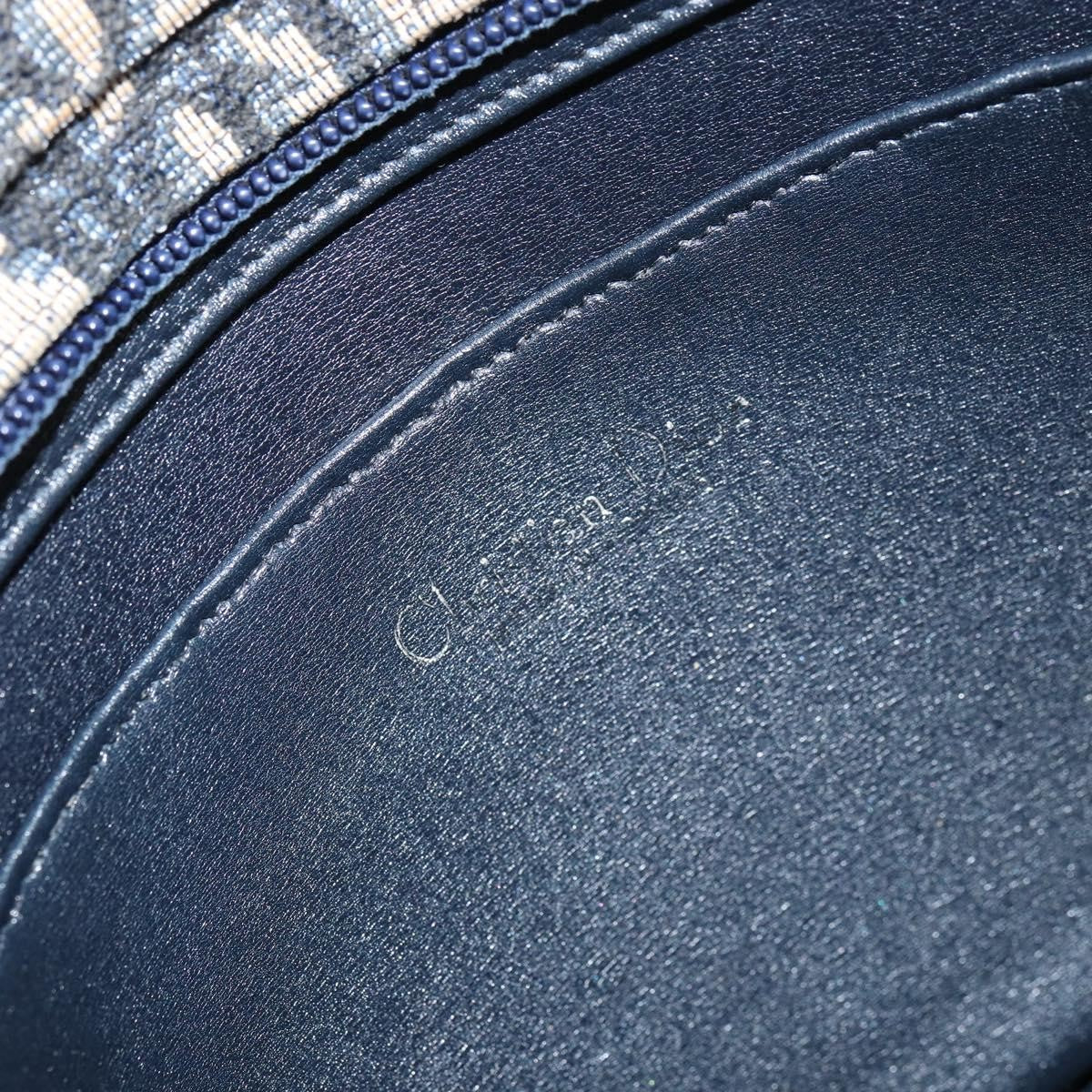 Christian Dior Vintage Trotter Canvas Navy Canvas Shoulder Bag Bag (Pre-Owned)